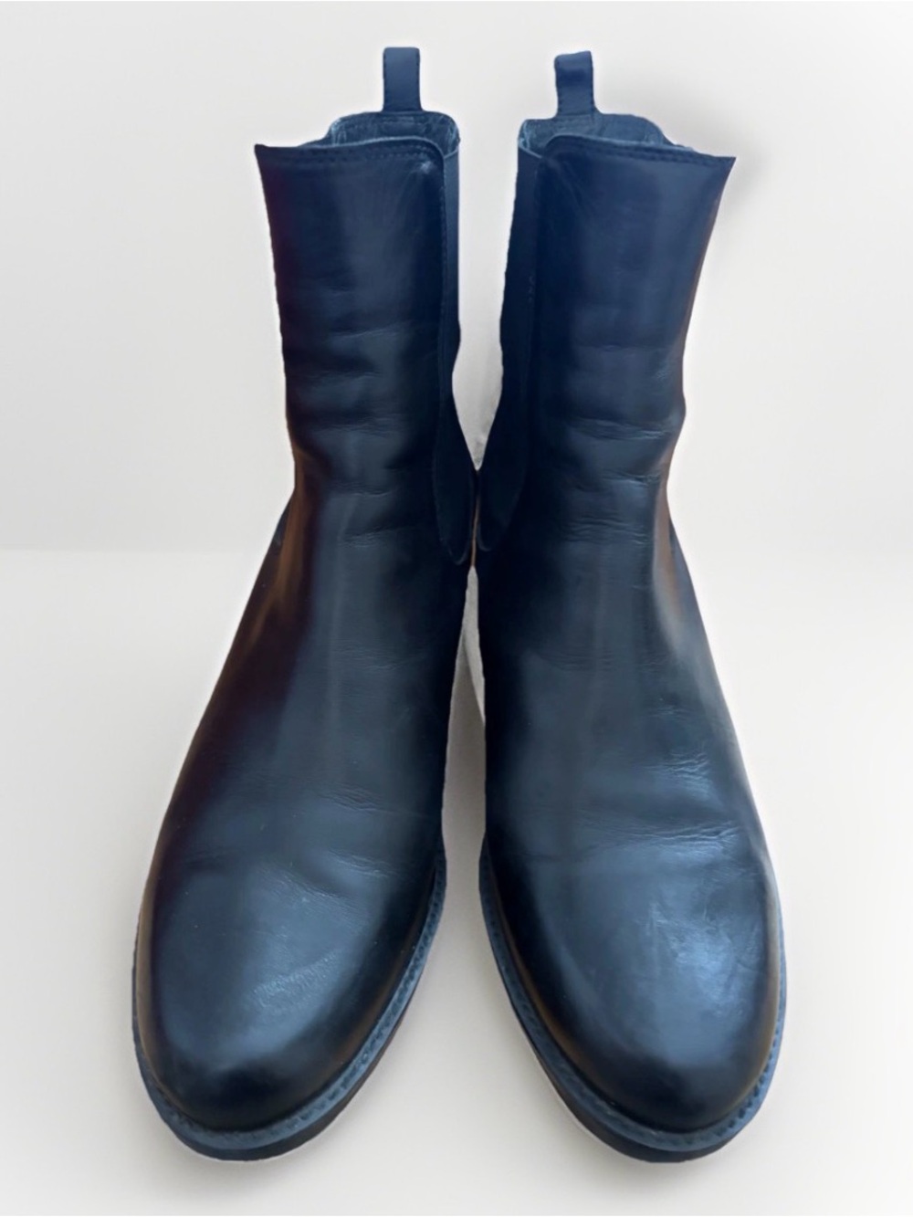 Stuart Weitzman Bootie Black Leather Chelsea Ankle Boots size US 8.5M
